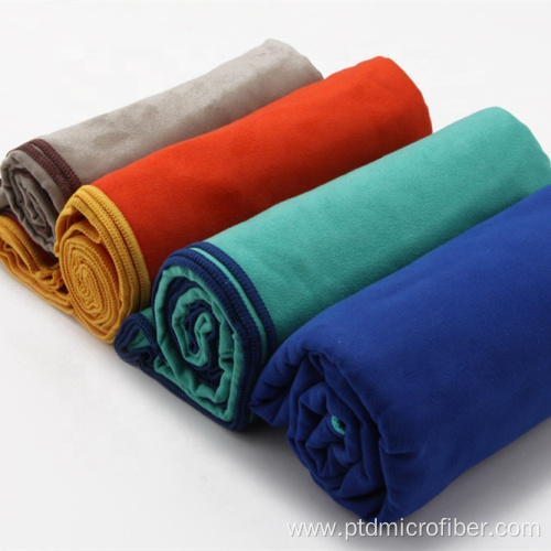 Compact quick dry microfiber suede outdoor towel